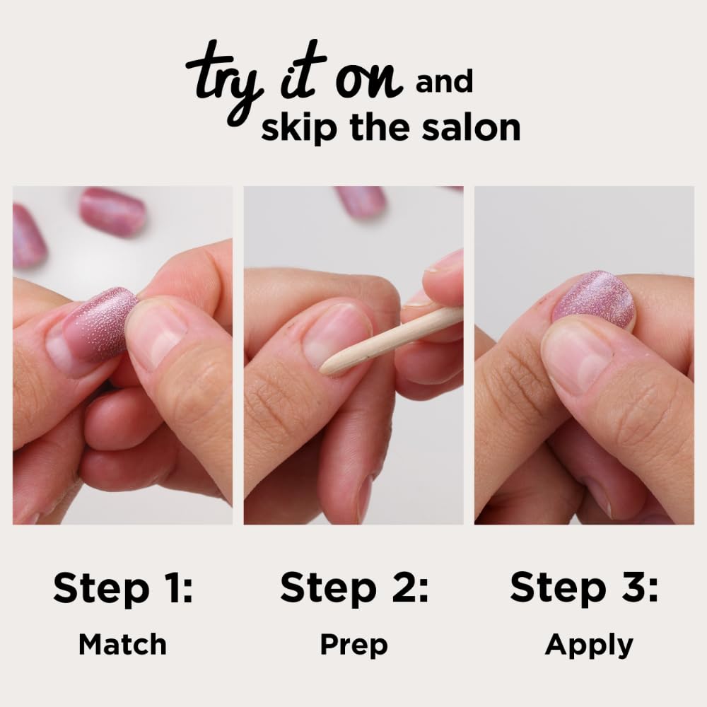 Sally Hansen Instant Cuticle Remover & Salon Effects Soul Pink Press On Nails Kit - 15 Second Cuticle Remover with Aloe & 30 Nail Designs with Nail Glue