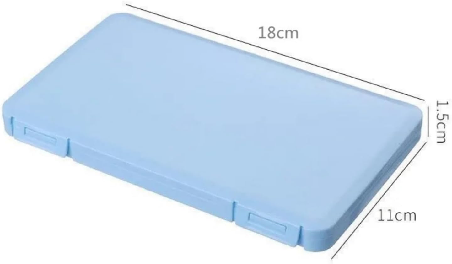 Masks Organizer, False Eyelashes Storage Box Portable,Face Masks Plastic Case Storage Box (White)