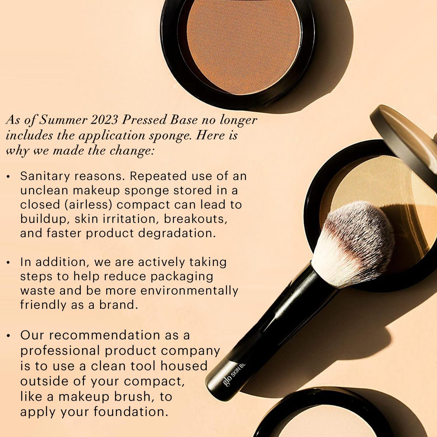 Glo Skin Beauty Pressed Base Powder Foundation Makeup (Tawny Light) - Flawless Coverage for a Radiant Natural, Second-Skin Finish