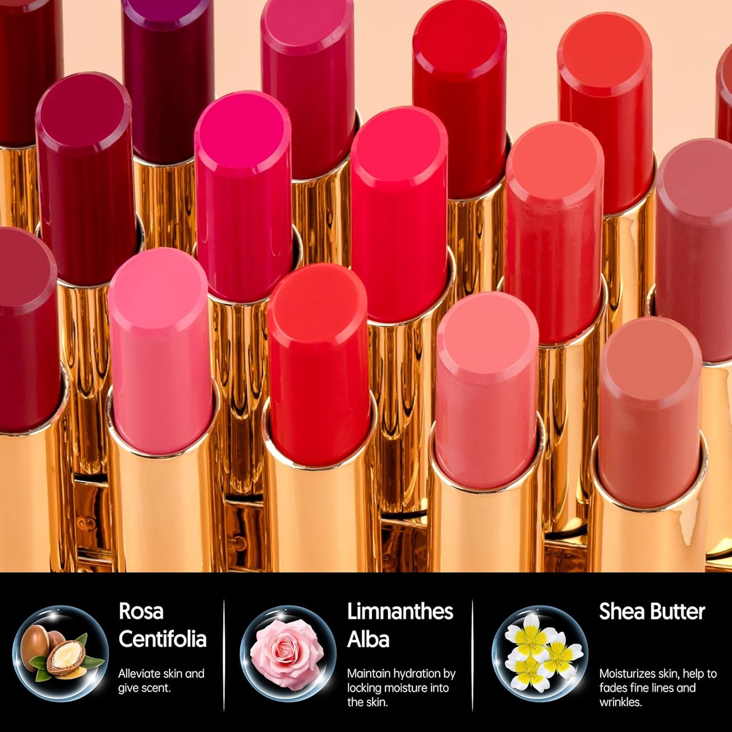 MAKI YIKA Moisture Light Brown Lipstick for Women Hydrate Lip Gloss for Dry Cracked Lips Weightless Glossy Lip Color Juicy Finish,M050 Milk Brown