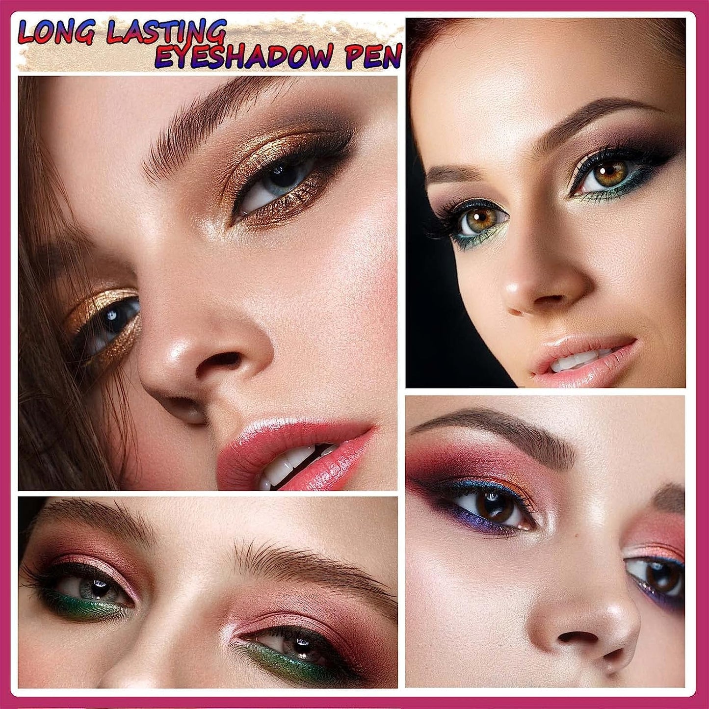 Bright Green Eyeshadow Stick Makeup, Cream Shimmer Eye Shadow Pencil, Hypoallergenic Waterproof Long Lasting Crayon, Smooth Glitter Primer Palette Eyeliner Make up
