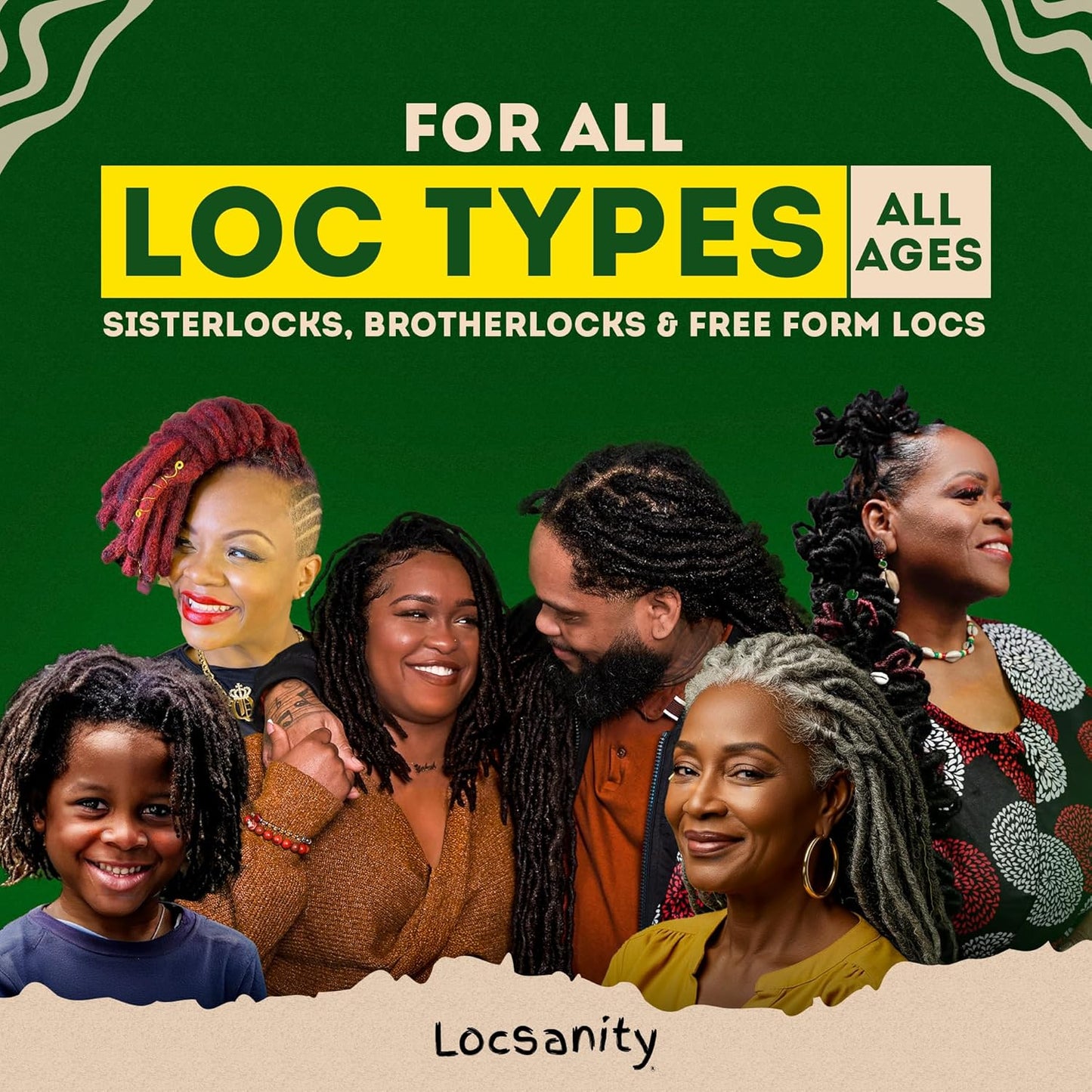 Locsanity Daily Moisturizing Refreshing Spray for Locs, Dreadlocks - Rose Water and Peppermint Hair Scalp Moisturizer, Dreadlock Spray - Natural Loc Care and Maintenance (12oz)