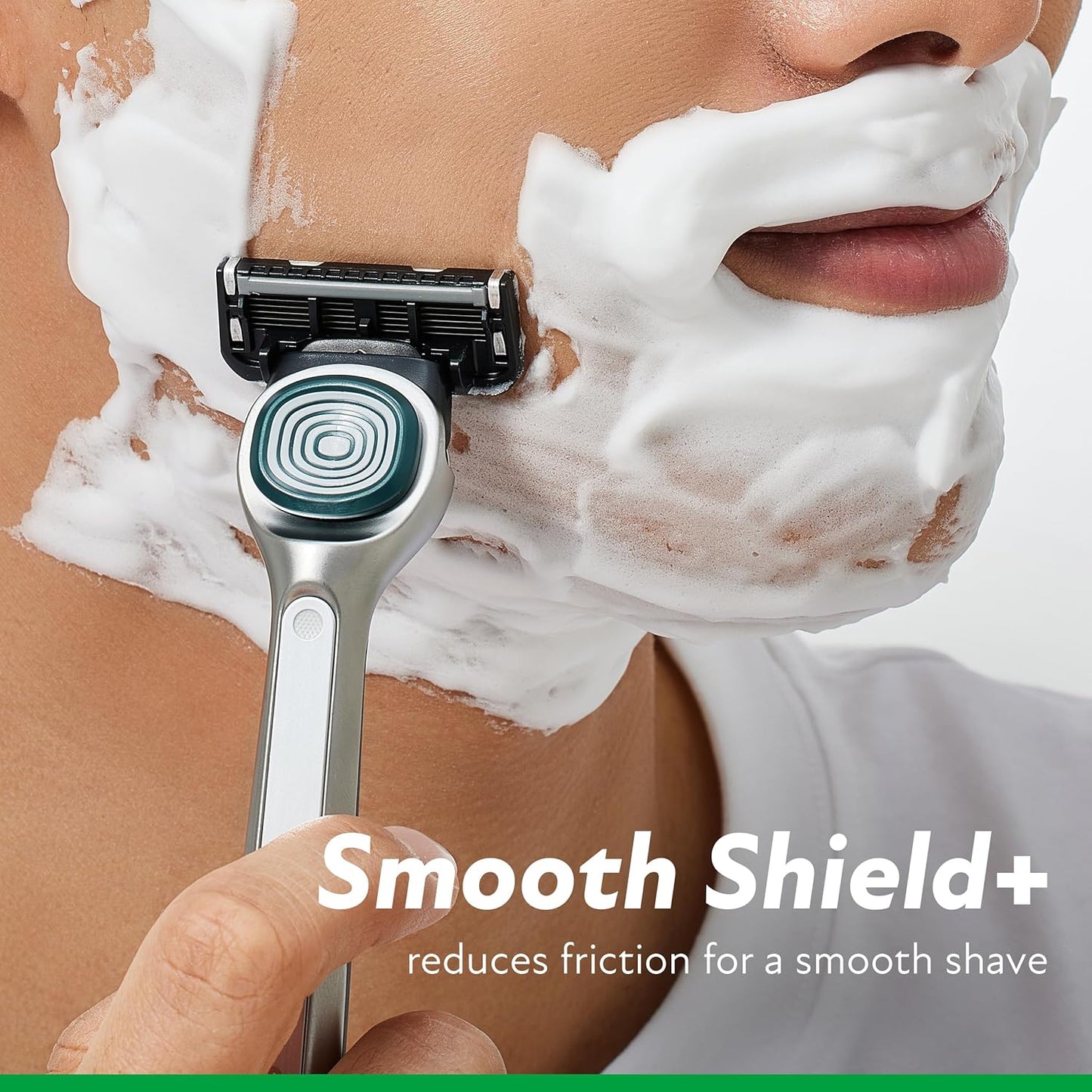DORCO SLEEK Six Blade Razor System Bundle with Multi-Flex Technology, Ergonomic Handle With Precision Shaving Razor Replacements, 6 Cartridges