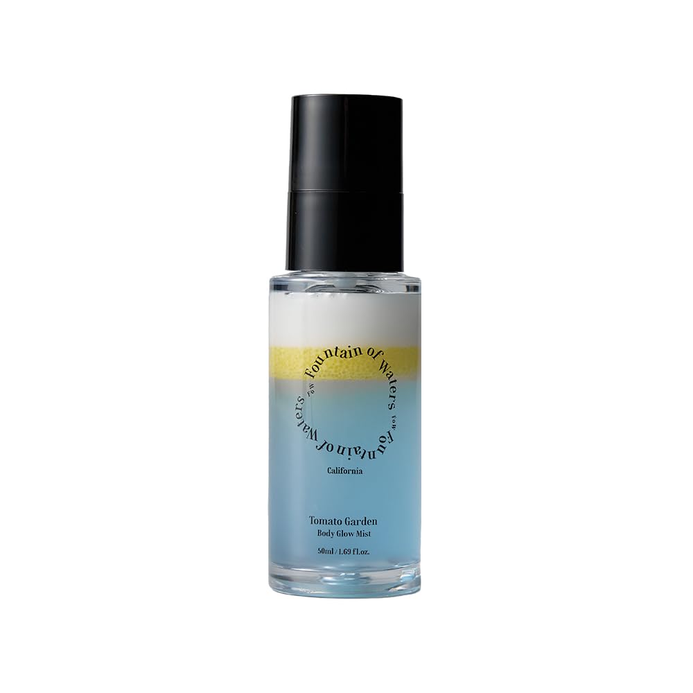 Fountain of Waters Tomato Garden Body Glow Mist - Tomato & Chocolate | Hydrate & Nourish & Glow Skin with Niacinamide | Free From Parabens, Sulfates & Phthalates (1.69 fl oz)