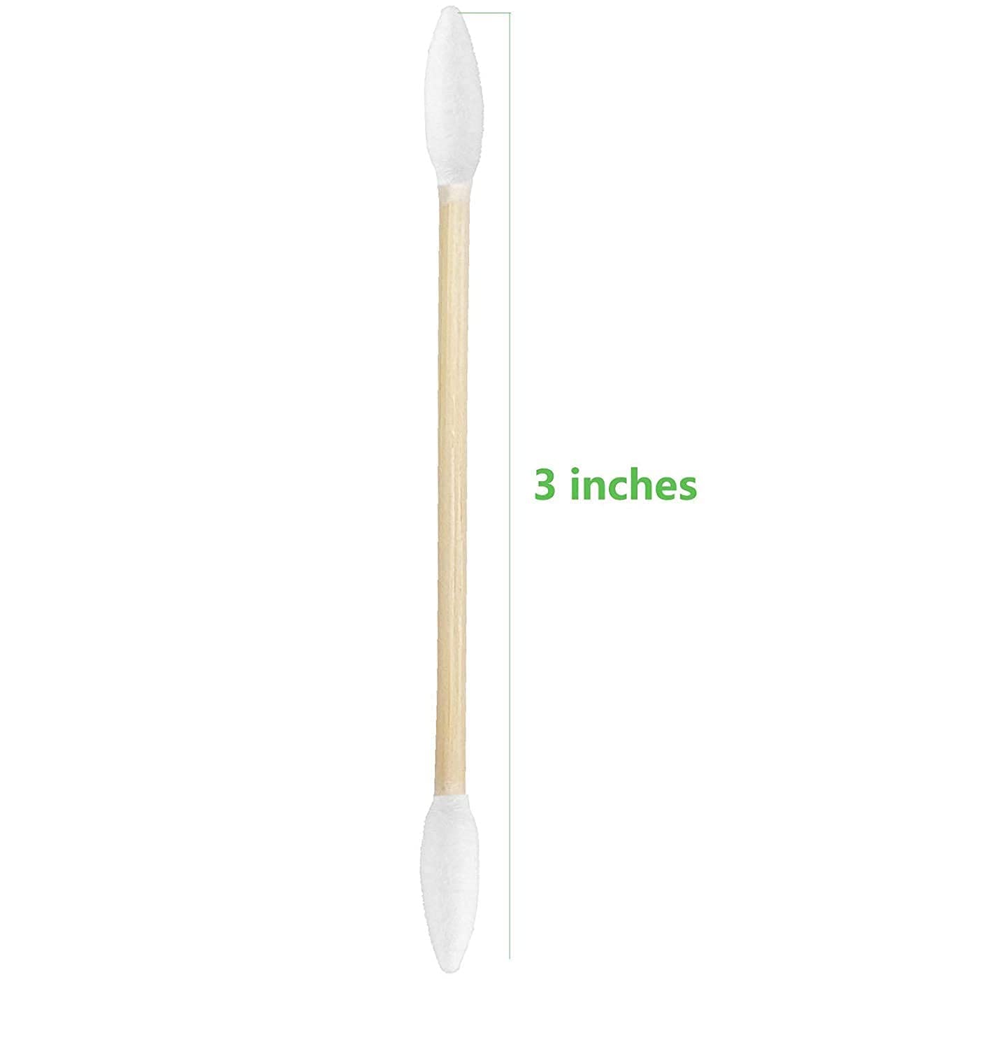 3600pcs Precision Tip Cotton Swabs for Makeup, Bamboo Sticks and Double Pointed