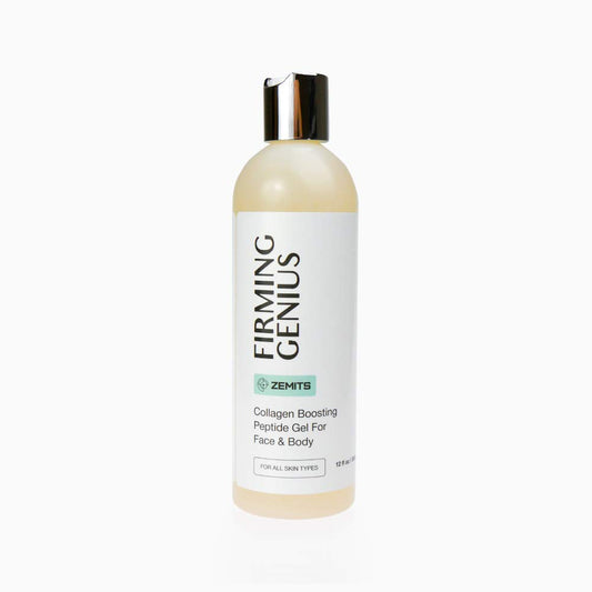 FirmingGenius | Conductive Gel - Collagen Boosting Peptide | Hyaluronic Acid, Hazelnut Oil, Sunflower Oil, Vitamin E | Facial & Body Treatments |12 fl oz