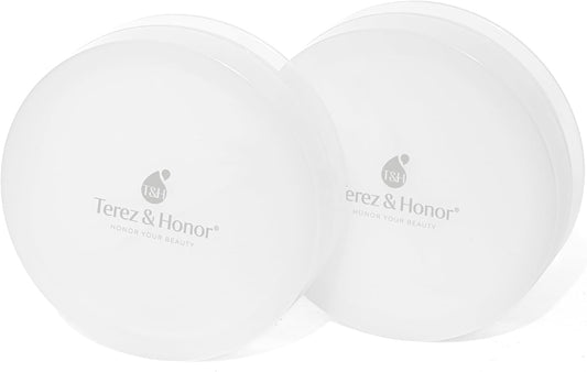 Small Travel Containers for Skincare: 2 Jars Korean Mini Containers with Lids for Toner Pads & Under Eye Patches DIY - Travel-Friendly, Reusable, Leak Proof Skincare Storage, Made in Korea