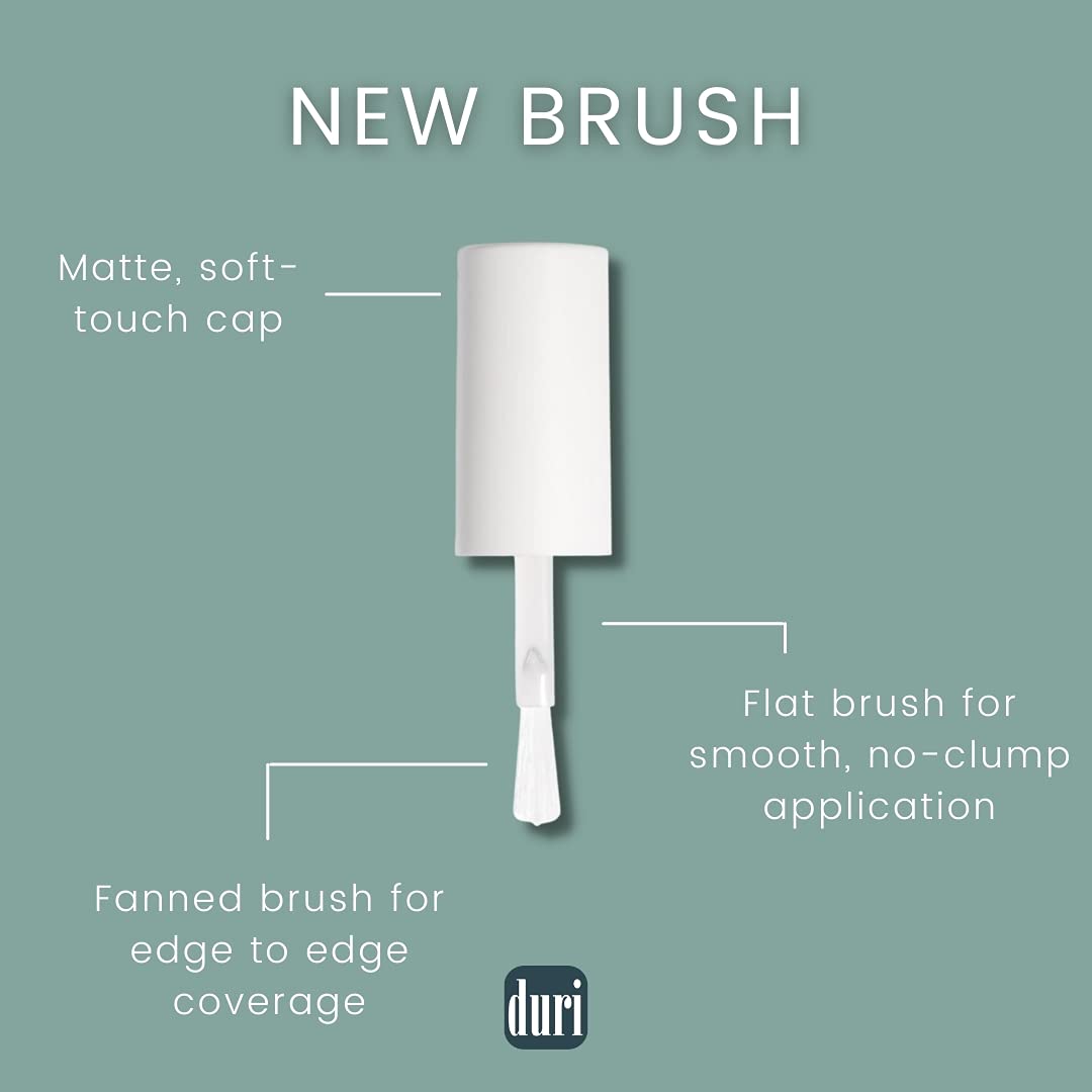 duri Nail Polish 30 Pearl Pink, Light Metallic Pink Color, Full Coverage, Fast drying, Long Lasting, 0.45 Fl Oz