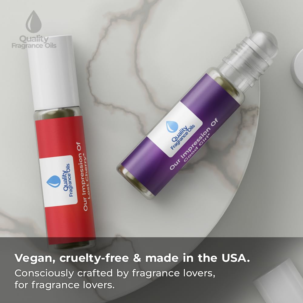 Quality Fragrance Oils' Happy for Men Impression #296 | Long-Lasting Perfume Oil, Alcohol-Free, Strong Scent, 10ml Roll-On | Affordable Alternative to Designer Fragrances