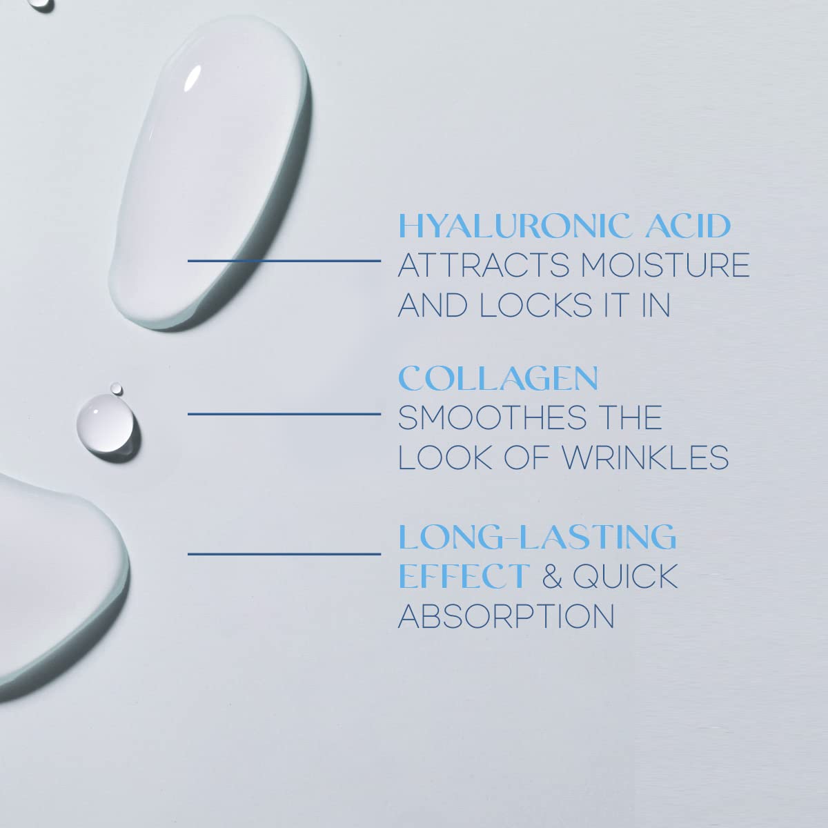Hyaluronic Acid & Collagen Day & Night Face Moisturizer - Dermatologist Tested, Hydrating, Anti-Aging, Clean Beauty, Cruelty-Free, Korean Skincare for All Skin Types - 1.69 Fl oz (2-Pack)