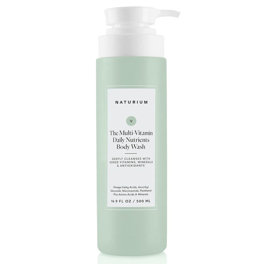 Naturium The Multi-Vitamin Daily Nutrients Body Wash, Hydrating Cleanser, 16.9 oz