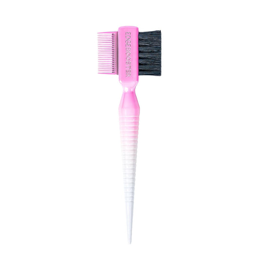 STYLE FACTOR EDGE BOOSTER® Hammer Brush Rat Tail– Double-Sided Edge Control Brush & Comb with Boar Bristles – For Edges, Slick Backs, Baby Hair Styling, and Taming Flyaways- Travel Size