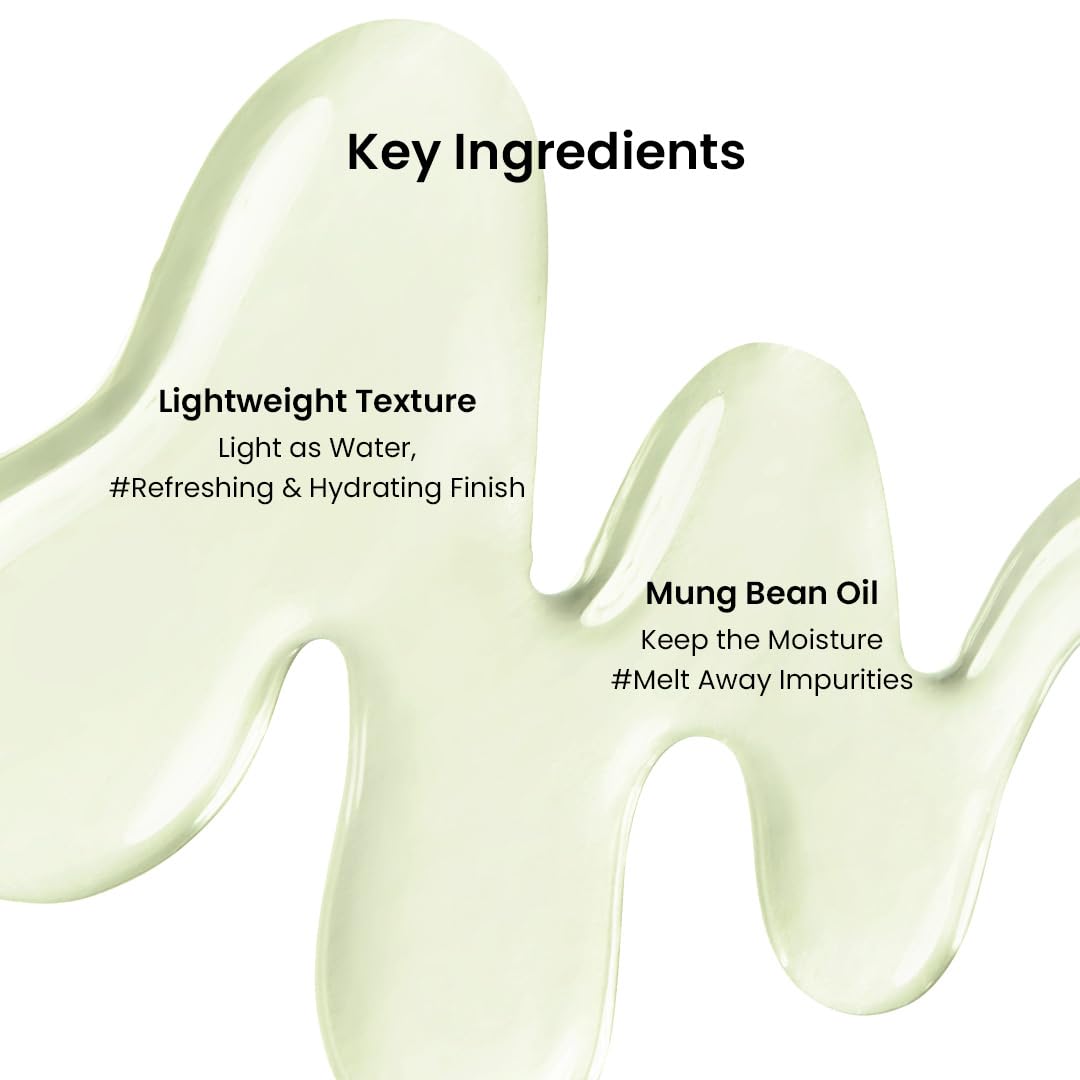 beplain Mung Bean Cleansing Oil(6.76fl.oz/200ml)| Fragrance-Free | Non-Comedogenic Tested| Makeup Blackhead Remover & Deep Pore Cleanser| Suitable for Sensitive Skin| Double Cleansing Korean Skincare