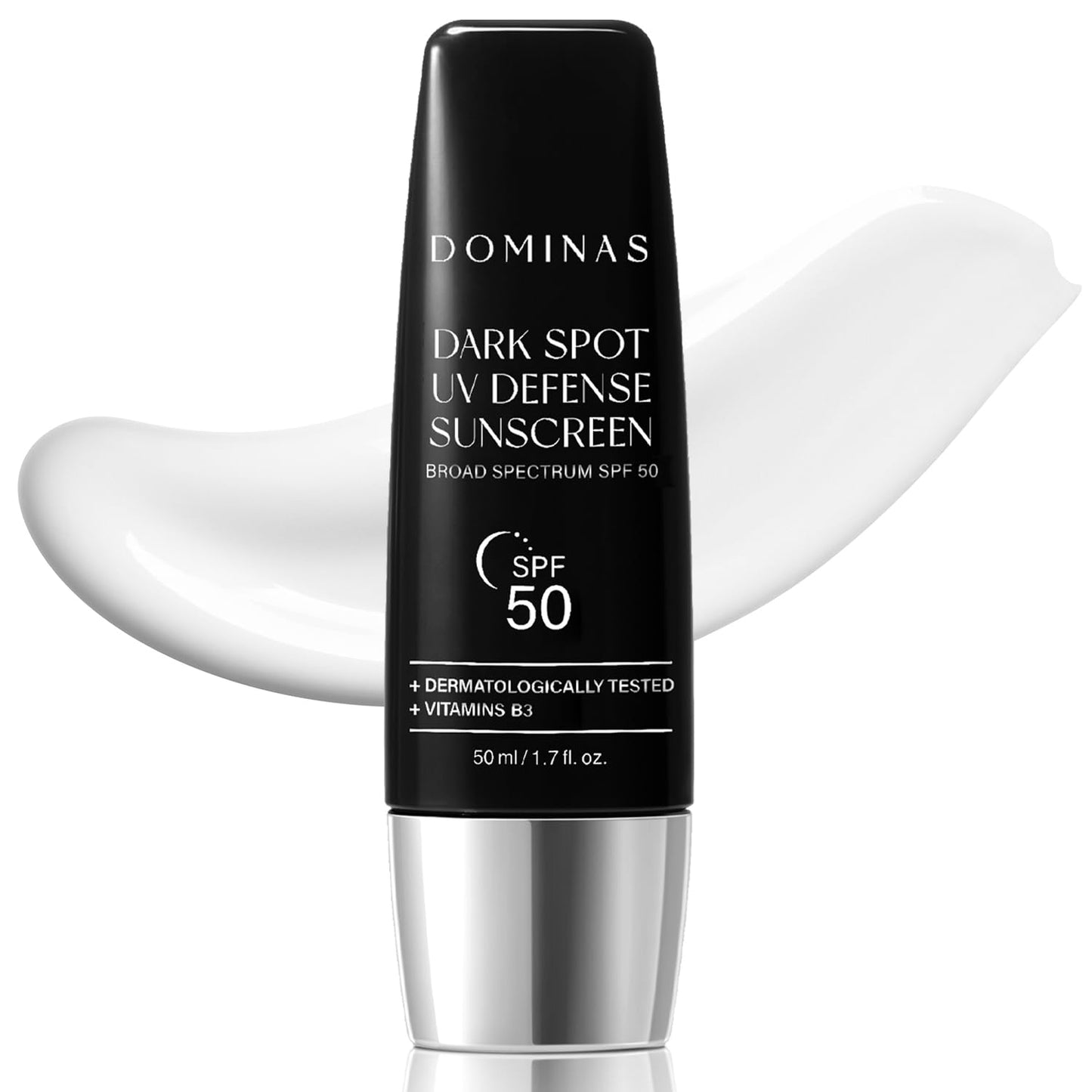 Tone-up Sunscreen DOMINAS (1.7fl oz) - SPF 50, Korean Skin Care, Niacinamide, Panthenol, UV Defense Sunblock, No White Cast, Non-Greasy, Hydrating, Lightweight Protection for Face & Body