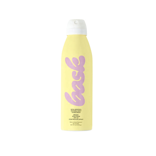 Bask Suncare SPF 50 Sunscreen Spray - Non-Aerosol, Broad Spectrum UVA/UVB Protection, Dermatologist Recommended, Moisturizing, Lightweight & Fast-Absorbing, 5.5 oz