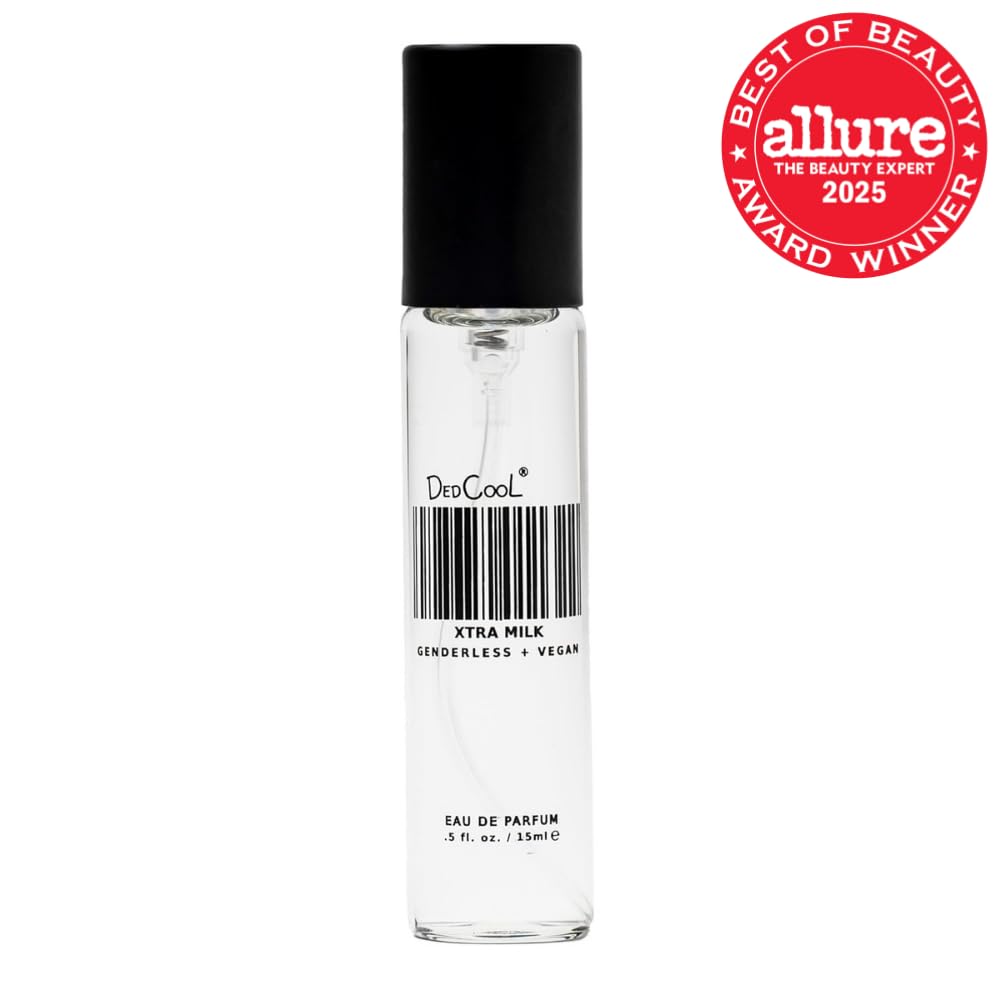 DedCool Eau de Parfum Roll On | Xtra Milk | Genderless Luxury Fragrance | Bergamot, White Musk & Amber | Non-Toxic, Vegan | Long-Lasting Perfume for Men & Women | Clean, Sophisticated Aroma | 15 mL