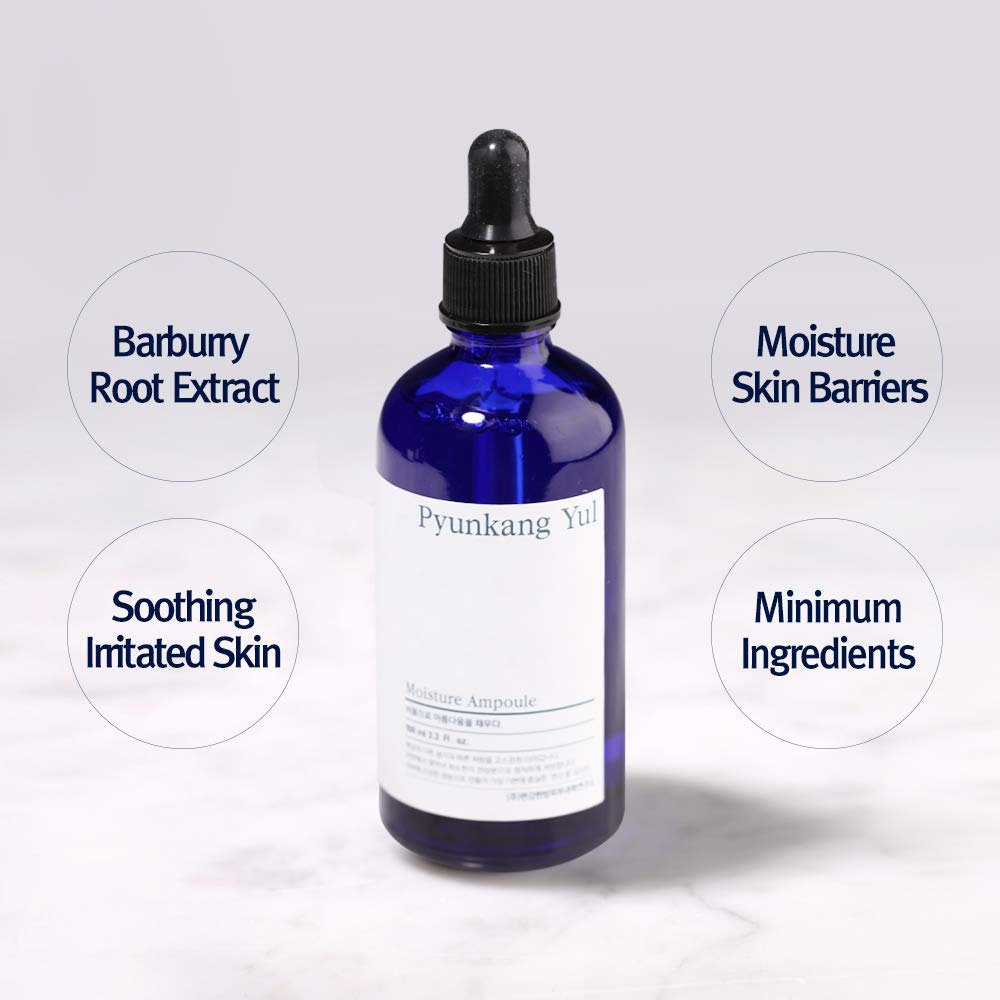 Pyunkang Yul PKY Moisture Ampoule - Korean Serum for Face - Making Moisture Barrier Maintaining the Skin Moisturized - Daily Face Moisturizer for Oily and Combination Skin Types - 3.4 Fl Oz