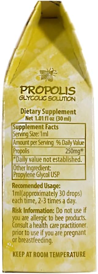 Official Distributor - 3 Bottles of Apiario Silvestre Brazilian Green Bee Propolis Liquid Glycolic Extract-Non Alcoholic, Wax Free, Sugar Free