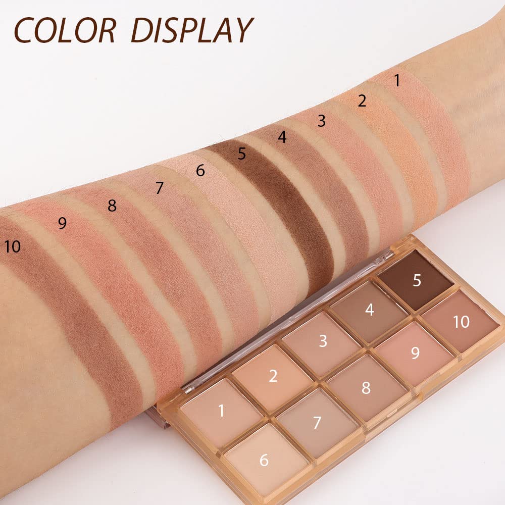 AMY'S DIARY 12Color Light Pink Purple Eyeshadow Palette, Long-Lasting, and Highly Pigmented. Elevate Your Eye Makeup– Unleash Your Unique Style (10 colors 09#)