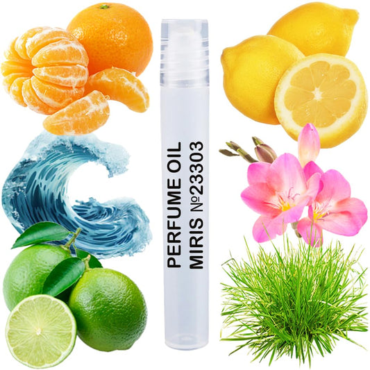 MIRIS Perfume Oil No. 23303, Inspired by Happy, Long-Lasting Men Roll-On, Rollerball 0.34 Fl Oz / 10 ml