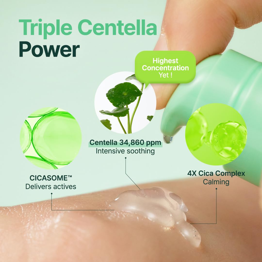 PURITO Centella Unscented Serum, 34,860 ppm Centella, Facial Serum for Sensitive Skin & Acne-Prone Skin, Soothing Serum, Vegan & Cruelty-Free, Korean Skincare, 2 fl.oz / 60ml