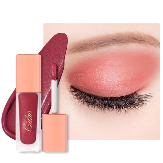 Oulac Matte Eyeshadow Red Liquid Eyeshadow Liquid Eyeliner| Available in 32 Colors Shimmer＆Metallic＆Matte Eyeshadows|One-Swipe Coverage Long Lasting & Blendable Eye Makeup, Vegan & Cruelty-Free SA08