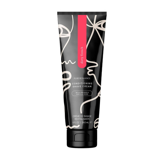Pure Romance Coochy Cream, Conditioning Scented Shave Cream, Shaving Cream for Women to Experience their Smoothest Bikini Area, Legs, and Underarms, Dirty French