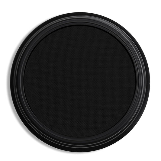 Single Black Eyeshadow, Pressed Powder Matte Eye-Shadow Palette Make-up, Blendable Long Lasting High Pigment Black Eye Makeup Halloween Paint & Face Body Paint