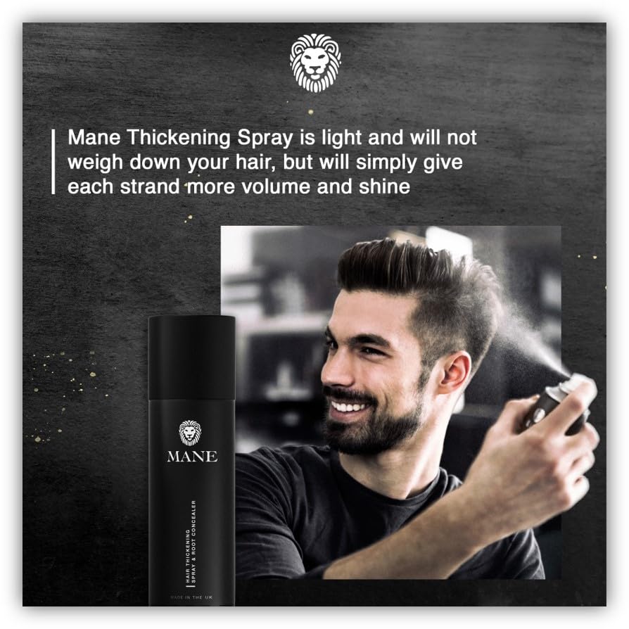 Hair Thickening Fiber Spray by Mane (200 ml, Light Blond)