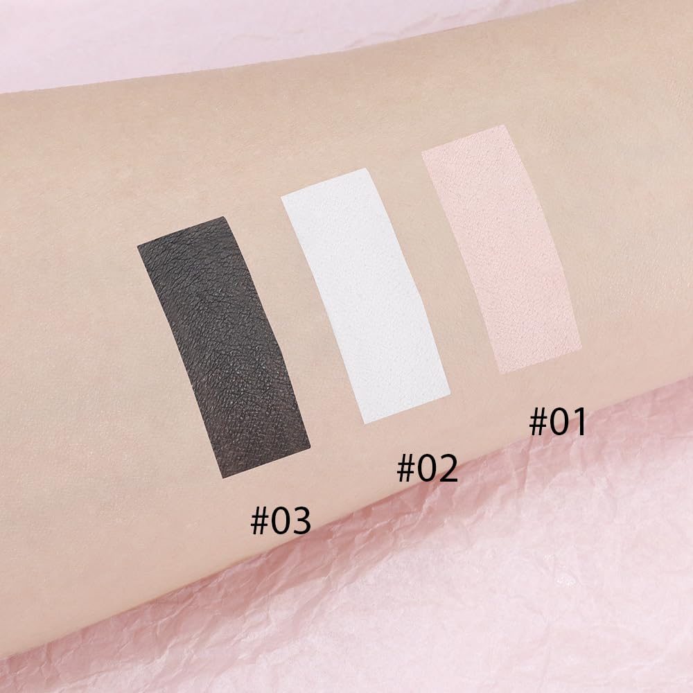 Single Nude Black Matte Eyeshadow,Intense Monochrome Eye Shadow,Apply Makeup Easily,Matte Pressed Powder Single Eyeshadow,24 Hour Eye Makeup Longwear Waterproof