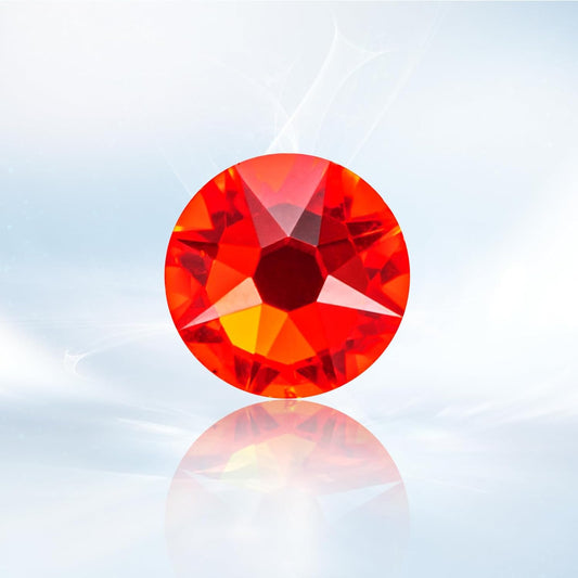 Novani Red Rhinestones 1440pcs Flat Back Round Rhinestone Style 2088 Sparkly Crystal Gemstones for Nail Art and Crafting SS20,4.6-4.8mm
