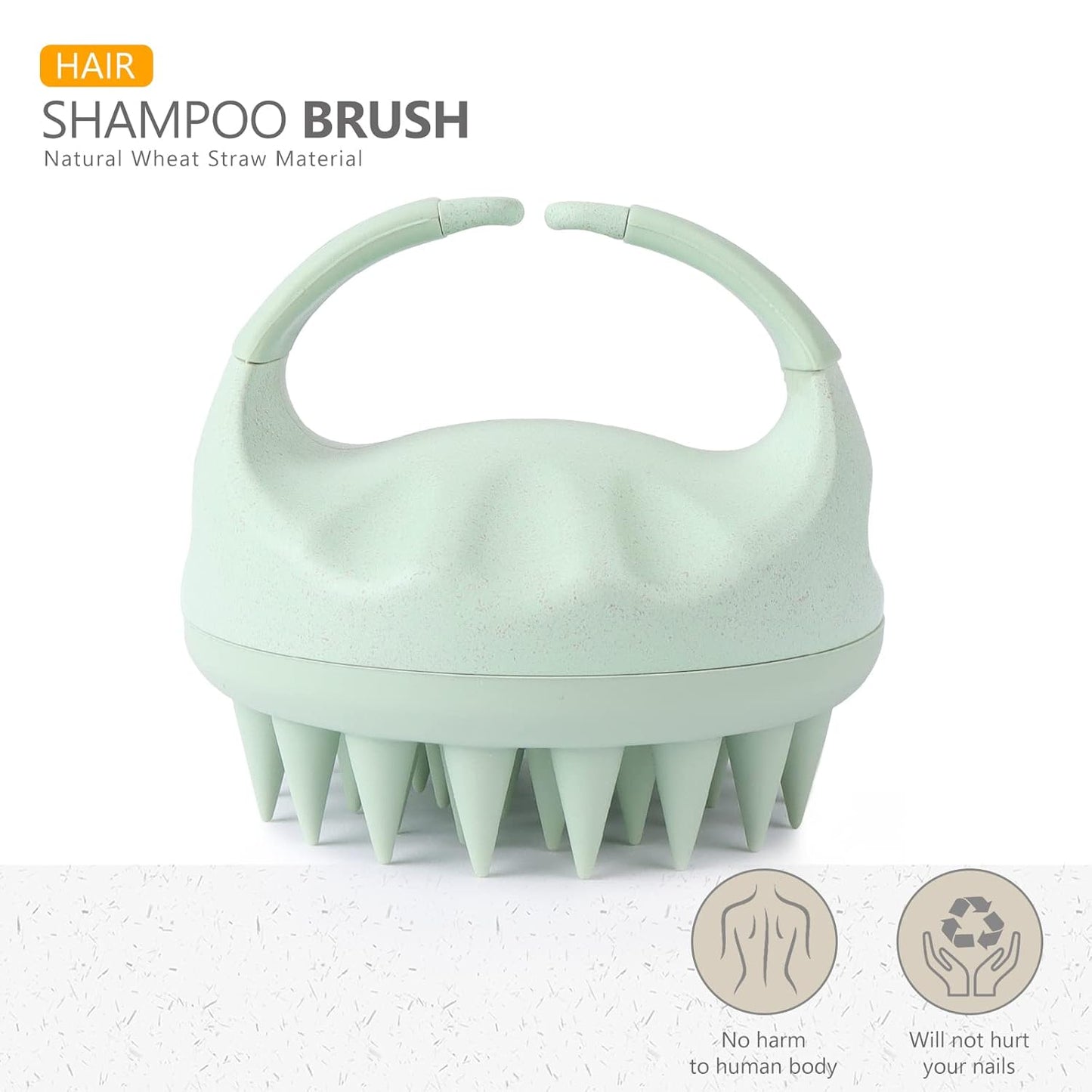 Sndyi 2 Pcs Scalp Massager Shampoo Brush, Scalp Scrubber with Soft Silicone Bristles, Scalp Exfoliator for Dandruff Removal, Scalp Massager for Hair Growth, Wet Dry Hair Brush for Scalp Care