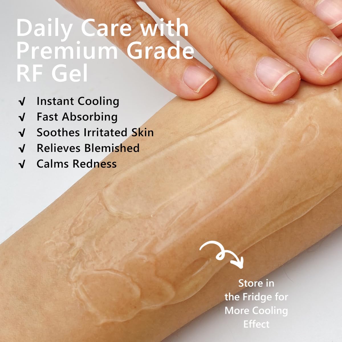 Radio Frequency Gel for Use with RF Facial Machine, Conductive Gel for Face Microcurrent, Use for Skin Soothing and Hydrating, 300g Tube (Pack of 2)