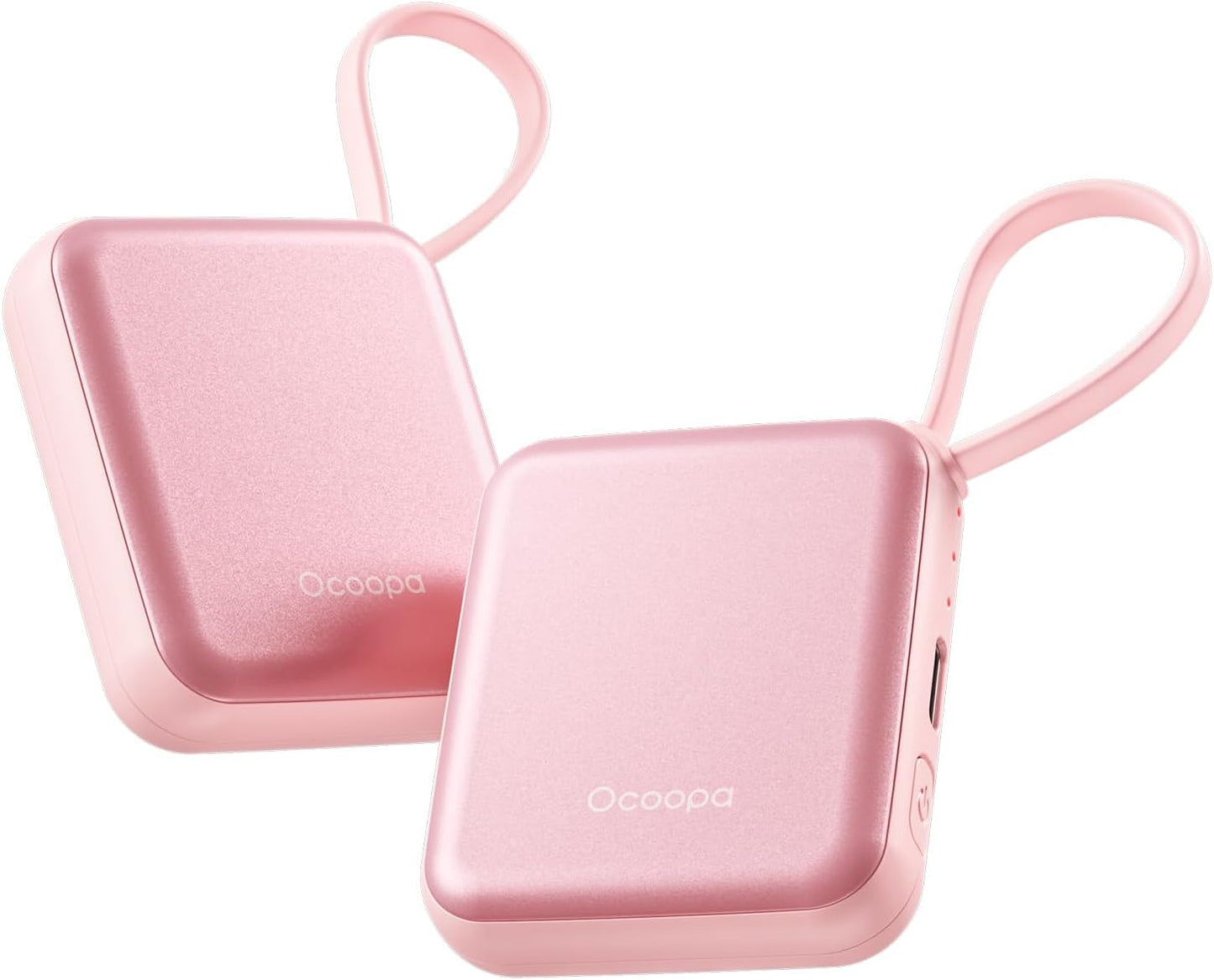 OCOOPA Hand Warmers Rechargeable, Smart Temp Control 7H*2 Long Safe Heat, Ultra Slim, Pocket-Size Design That Fits Gloves, Gifts for Women, Outdoor, Office, Commute (UT5 Nano)