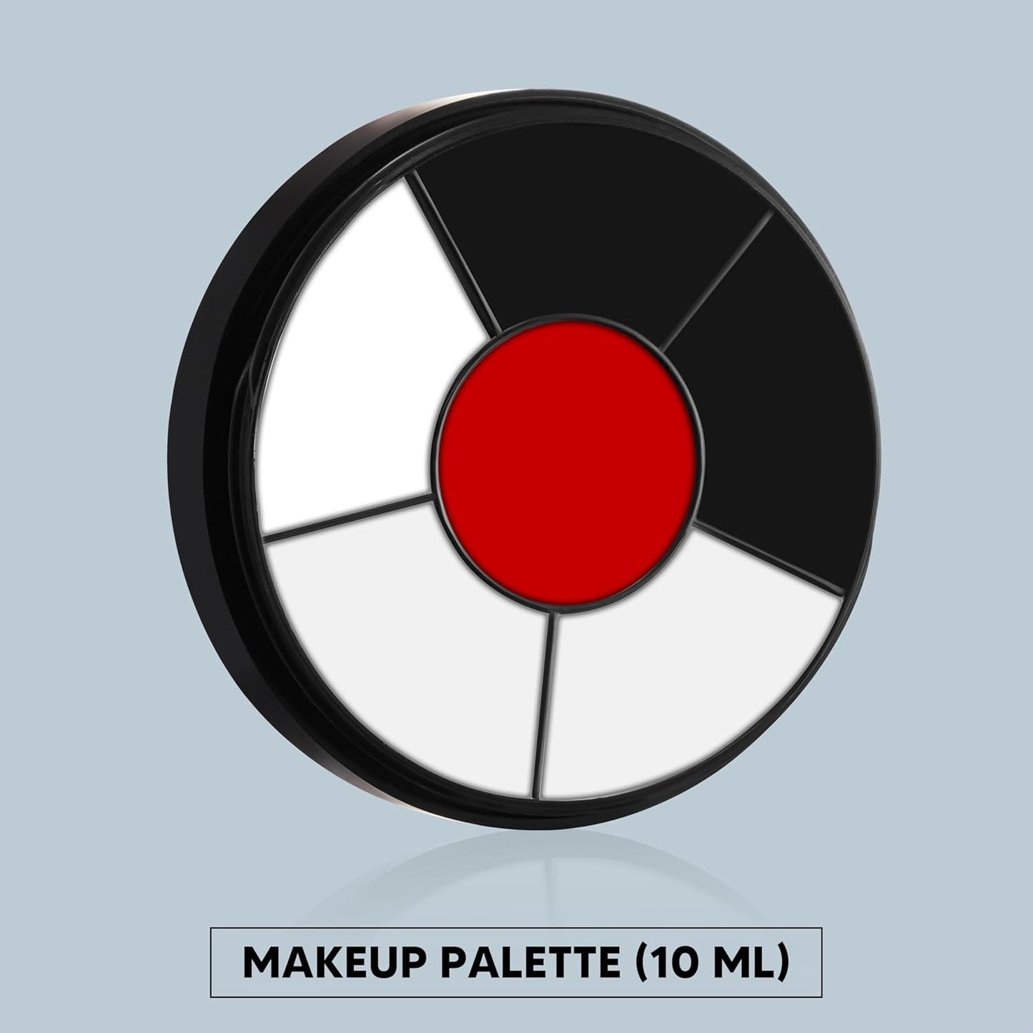Spooktacular Creations Halloween Makeup Palette 3 Colors, Face Body Paint Makeup Wheel Waterproof Zombie Skeleton Cosplay Face Painting for Adult and Kids (0.35 Oz,White Black Red )
