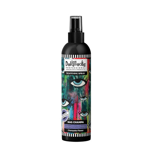 Dollylocks Tightening Spray – The Original Dreadlock Tightening & Residue-Free Loc Spray, Plant-Based, Vegan & pH-Balanced (Nag Champa Scent, 8oz)