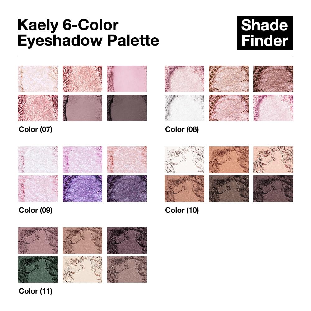 evpct 6 Colors Mauve Eyeshadow Palette, Mauve Taupe Rosy Brown Eggplant Purple Forest Green Vanilla Nude Brown Matte High Pigment Mini Travel Eye Shadow Palette Makeup for Older Women, Built in Mirror