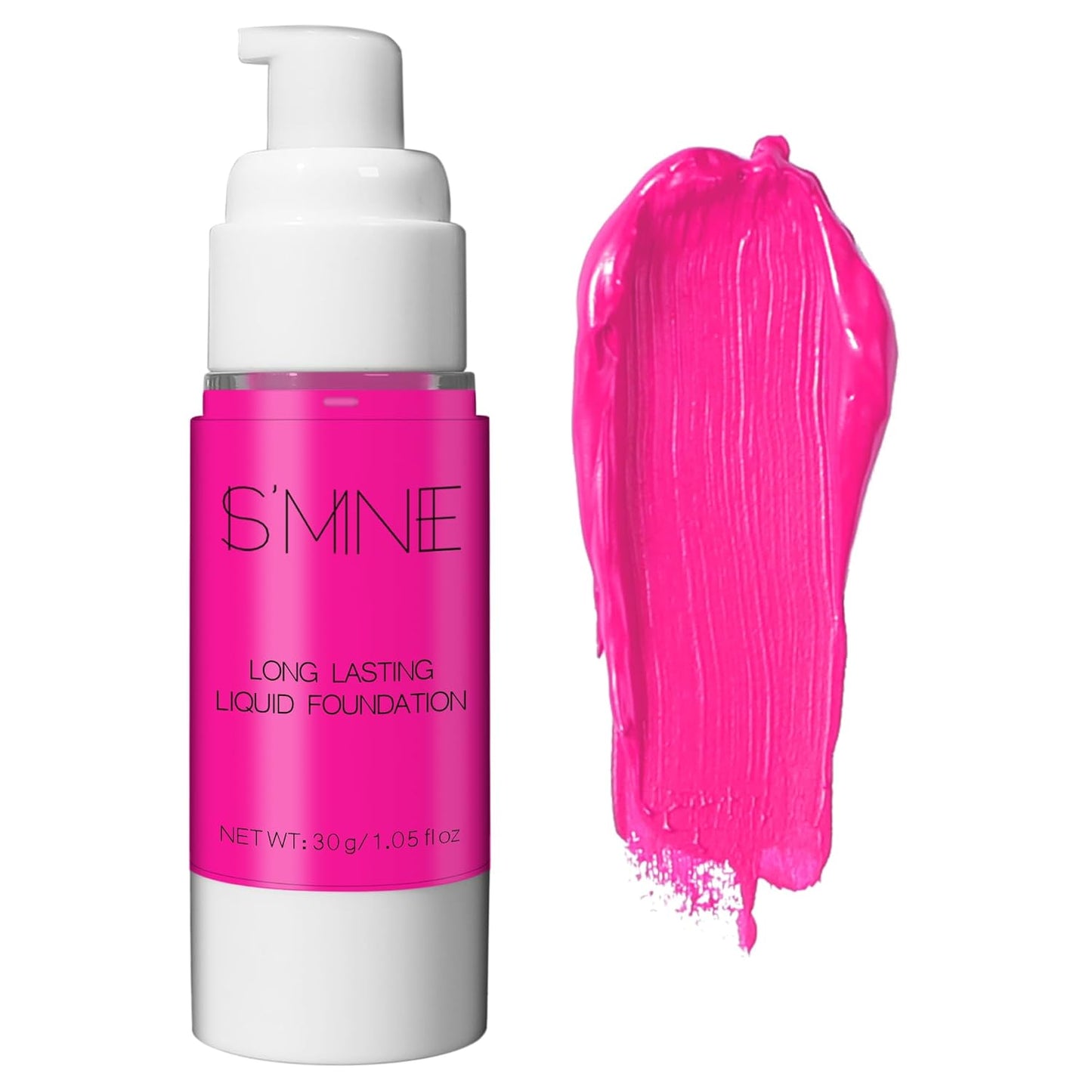 IS'MINE Pink Liquid Foundation Makeup, Matte Flawless Finish Foundation, Vegan & Cruelty-Free (1.05 Fl Oz, 043)
