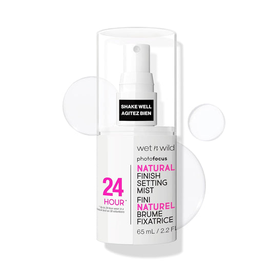 wet n wild Photo Focus Setting Mist, 24HR Wear, Lightweight & Nourishing with Provitamin B5 & E, Suitable for All Skin Types, Cruelty-Free & Vegan- Matte Finish