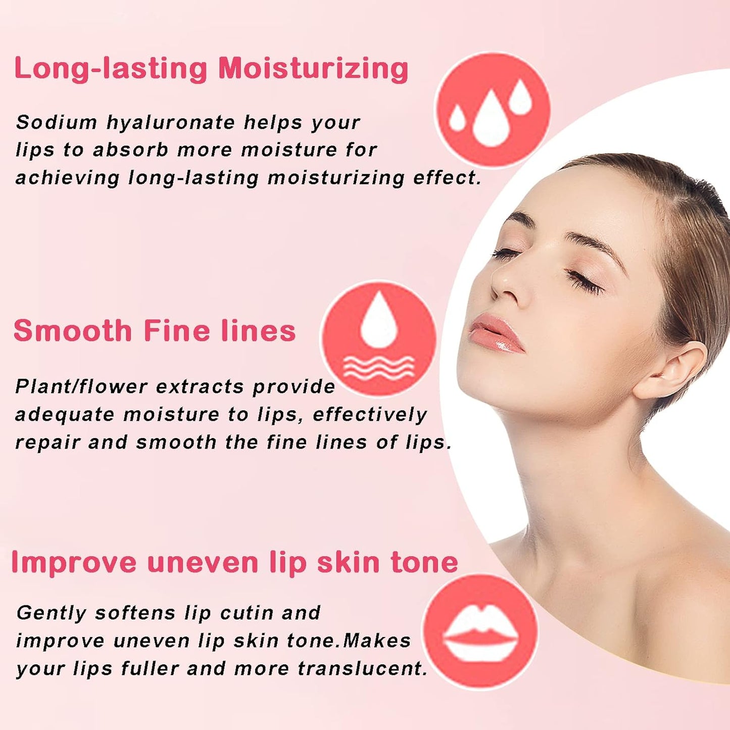 Permotary 28 PCS Collagen Lip Mask Crystal Lip Care Gel Pads for Moisturizing & Reducing Chapped, Smoothing Lip Fine Lines-Lip Patches for Firms & Hydrate and Plump Your Lips