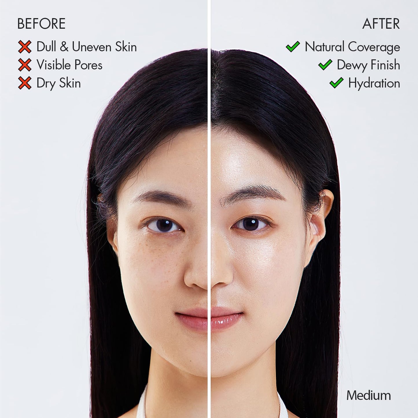 AGE20'S Signature Essence Pact SPF 50+ | Pack of 2 | 25N SAND | Cream Foundation, Dewy Finish, Natural Coverage | Korean Cushion Foundation