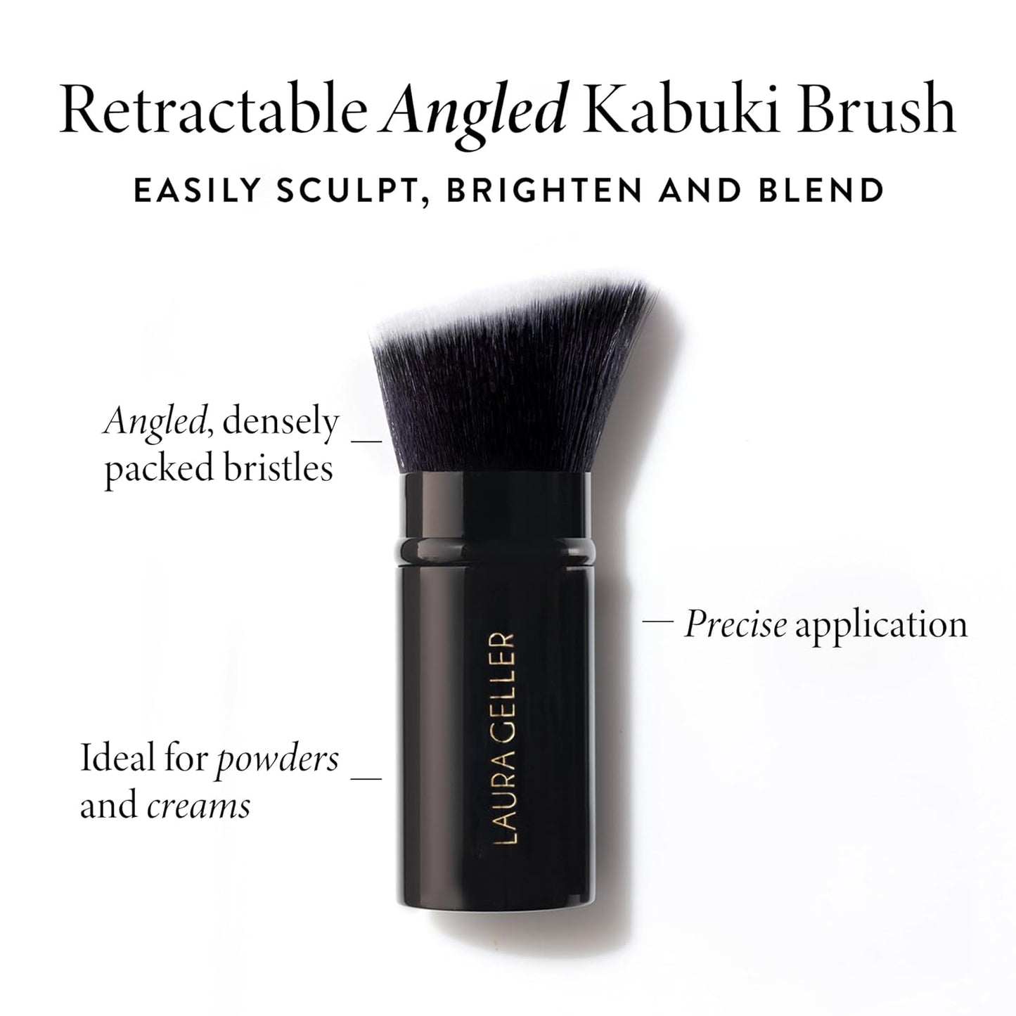 LAURA GELLER NEW YORK Baked Balance-N-Brighten Color Correcting Foundation, Sand + Kabuki Brush