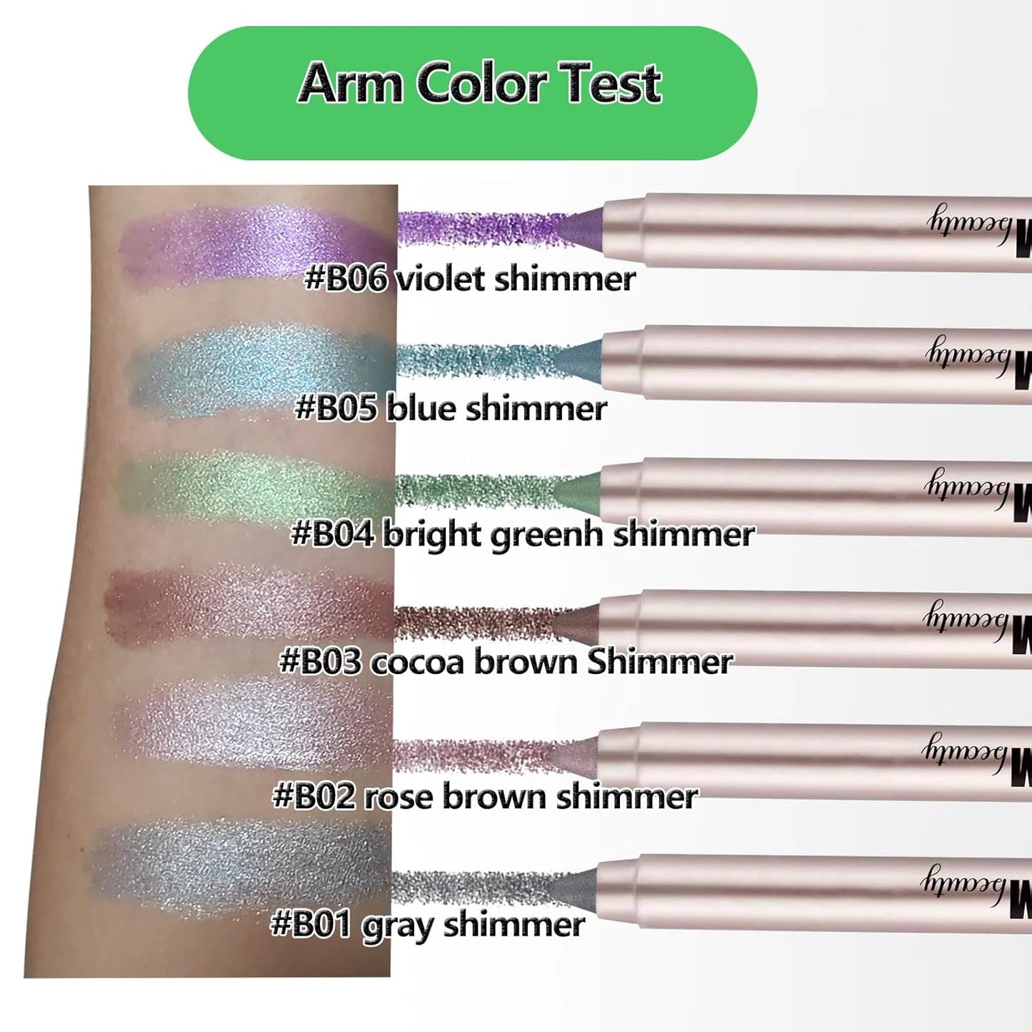 Blue Eyeshadow Stick, Blendable Creamy eyeshadow Eye Brightener Stick, Waterproof Eyeshadow Pencil Long Lasting Crayon, Smooth Shimmer Eye Shadow Highlighter Eye Liner Makeup.#B05 blue shimmer