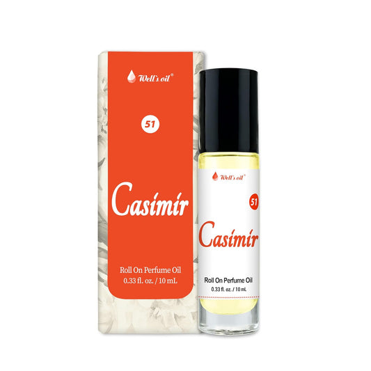 Well's Oil Roll-On Perfume Oil (Casimir) | Fruits & Floral Notes | Long-Lasting | Paraben-Free | 0.33 Fl Oz / 10 ml