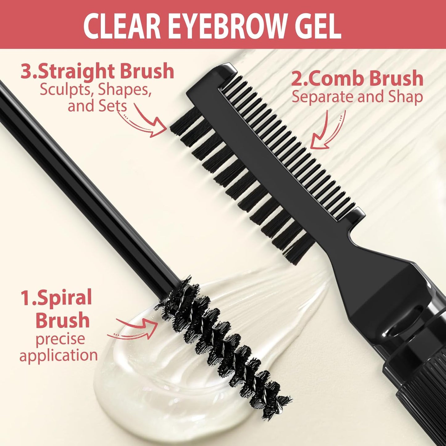 Eyebrow Pen Kit, with Microblading Eyebrow Pen, Eyebrow Gel, Eyeliner, Eyebrow Brush, Eyebrow Pencils for Women, Waterproof, Smudge Proof, Long Lasting Makeup Formula - Dark Blonde