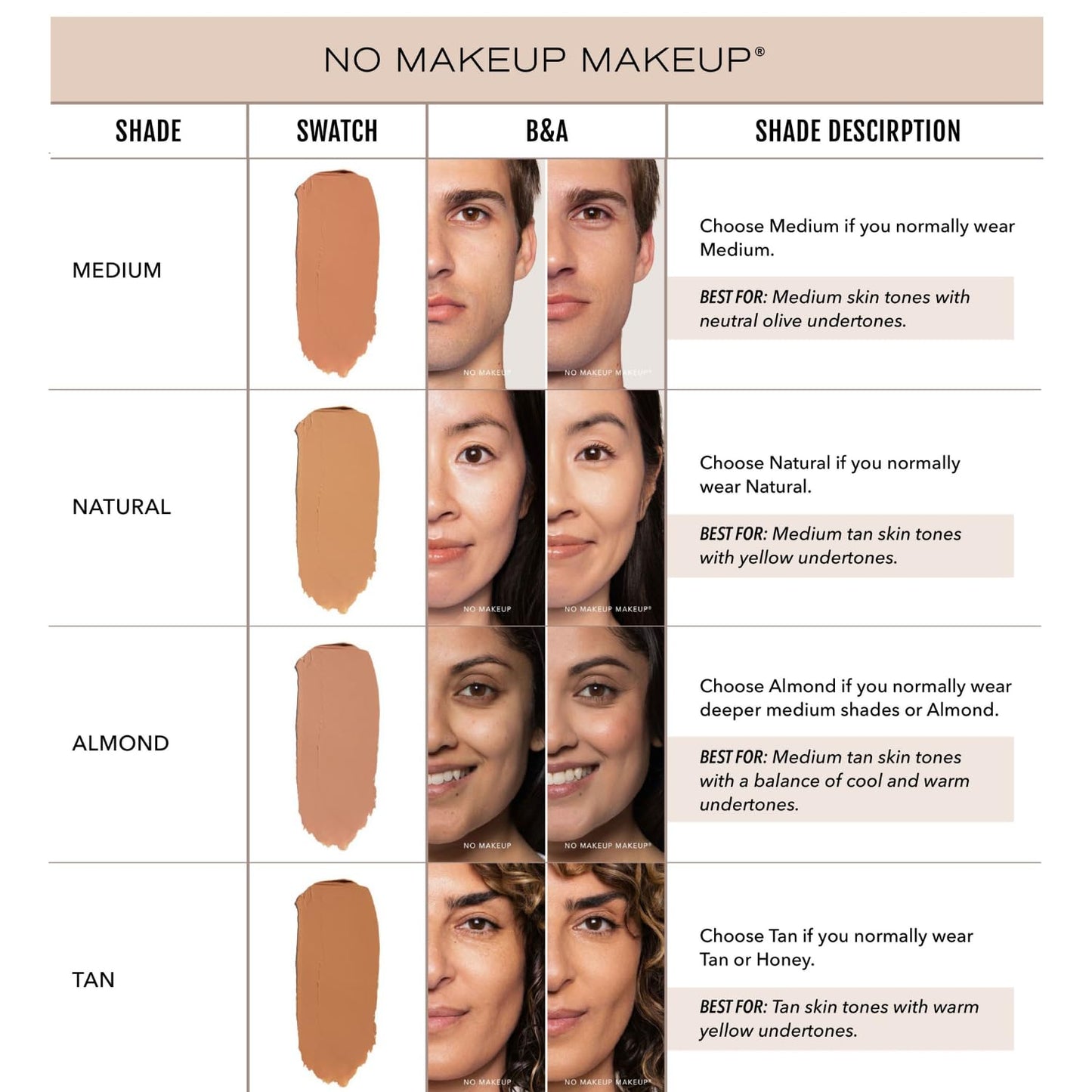 Long-Lasting Lightweight Foundation & Brush Duo | Cruelty-Free, Fragrance-Free, Buildable, Transfer-Proof Makeup (Tan)