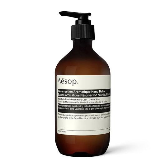 Aesop Resurrection Aromatique Hand Balm | Rich, Moisturizing Balm for Hands and Cuticles | Fragrant Botanicals and Skin-Softening Emollients | 16.9 oz