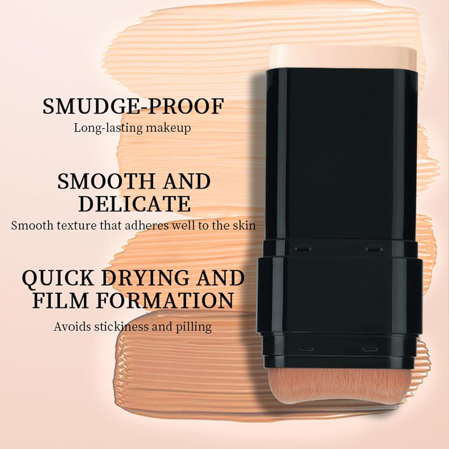 Long-Lasting Concealer Foundation Stick, Creamy Full Coverage, Hydrating Olive & Camellia Formula for Dark Circles & Blemishes, 2.09 oz (04#)
