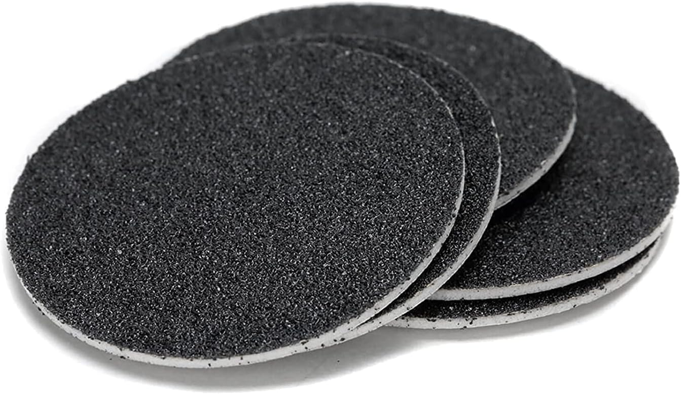 60pcs Replaceable Sandpaper Refill Discs for Electric Foot File Callus Remover Hard Dry Dead Skin Removal (Medium 100 Grit)