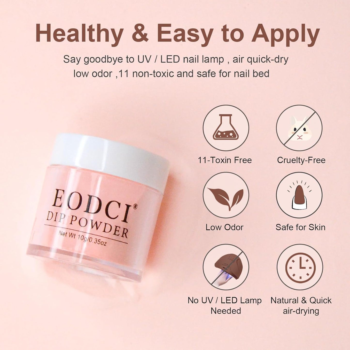 Dip Powder Nail Kit Starter, 30 Colors Dip Nails Skin Nude Brown Glitter, Dark Color Acrylic Dipping Powder Liquid Set with Base/Top Coat Activator Brush Saver for Manicure DIY Gift